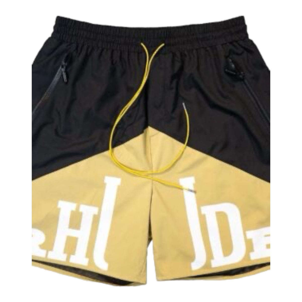 R Gold Logo Shorts